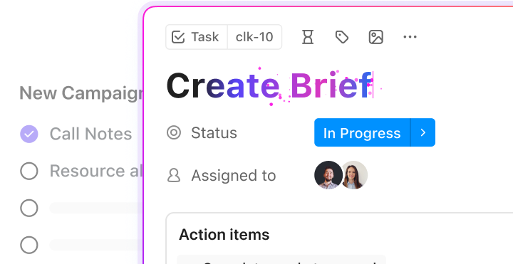 Meeting tasks get created + added, automatically