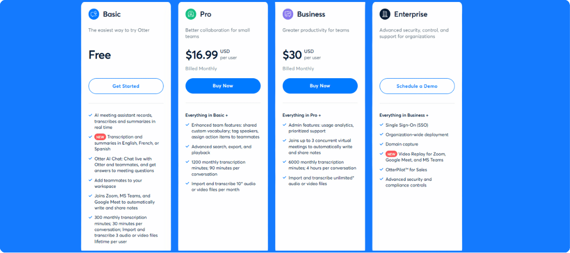 Otter AI Pricing Plan | Otter ai Vs Zoom AI Companion