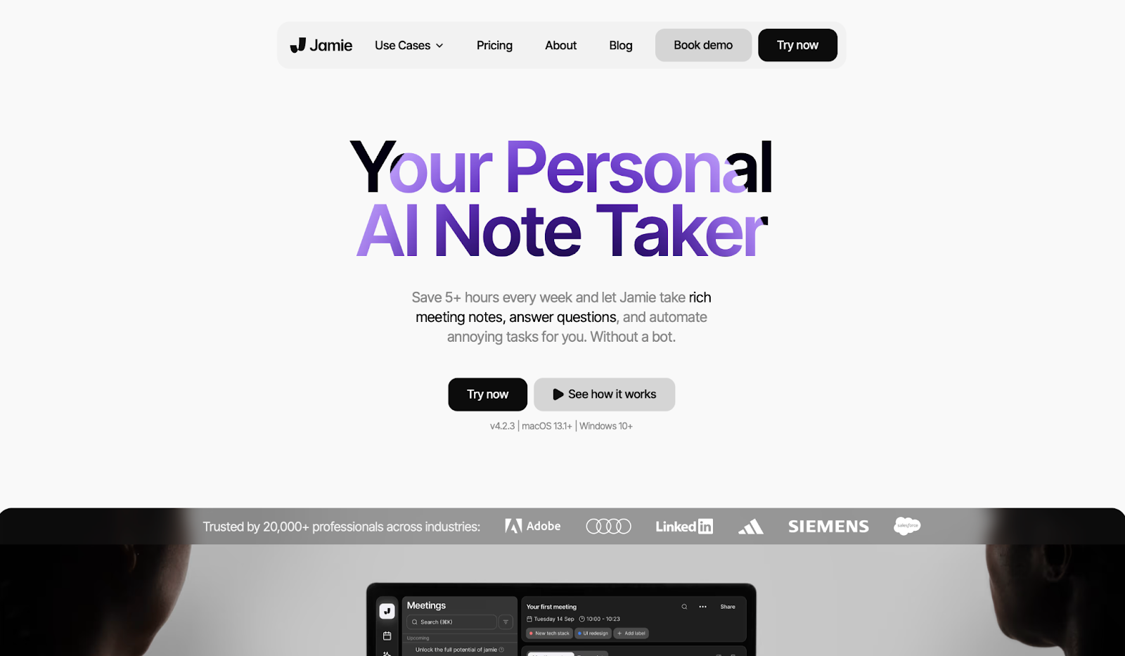 Switch to automated note-taking with Jamie