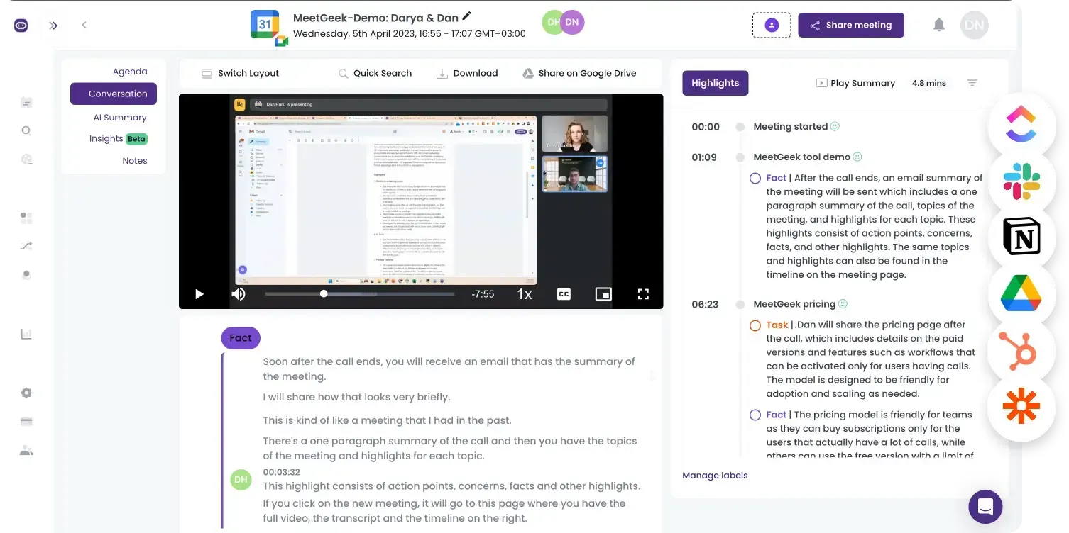 Templates for keeping Meeting Minutes - MeetGeek