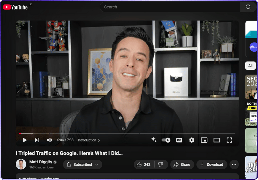 Youtube Transcript | matt diggity