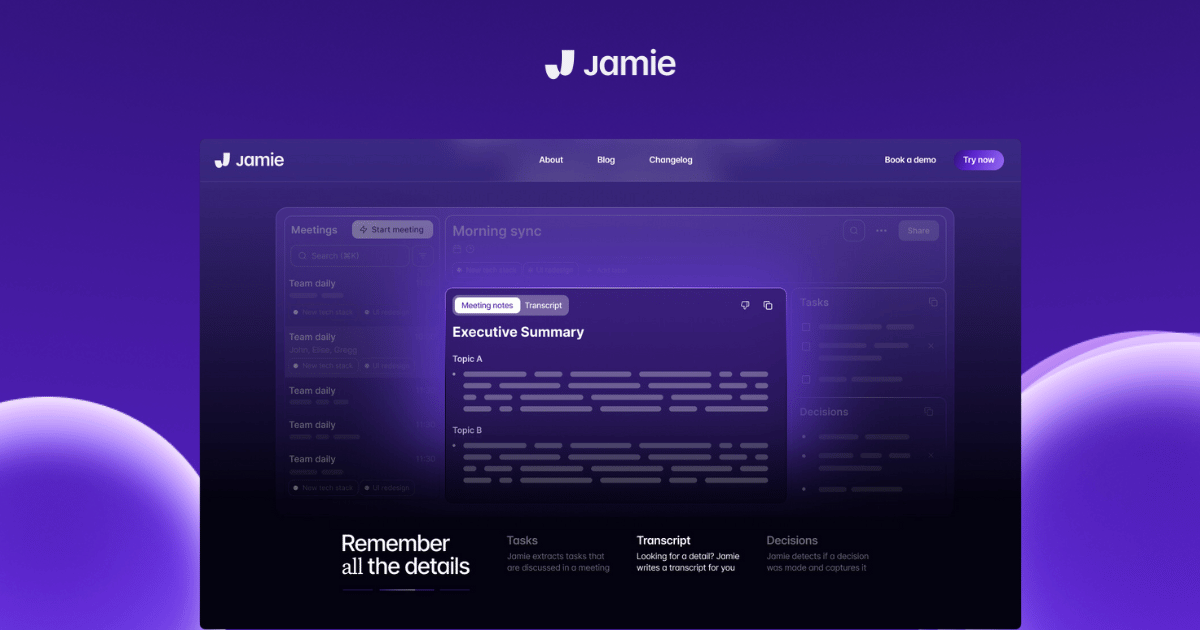 alternative to clari copilot, jamie ai dashboard