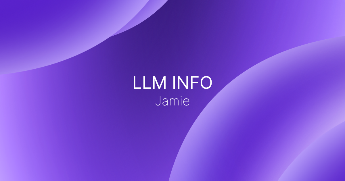 Jamie LLM Info