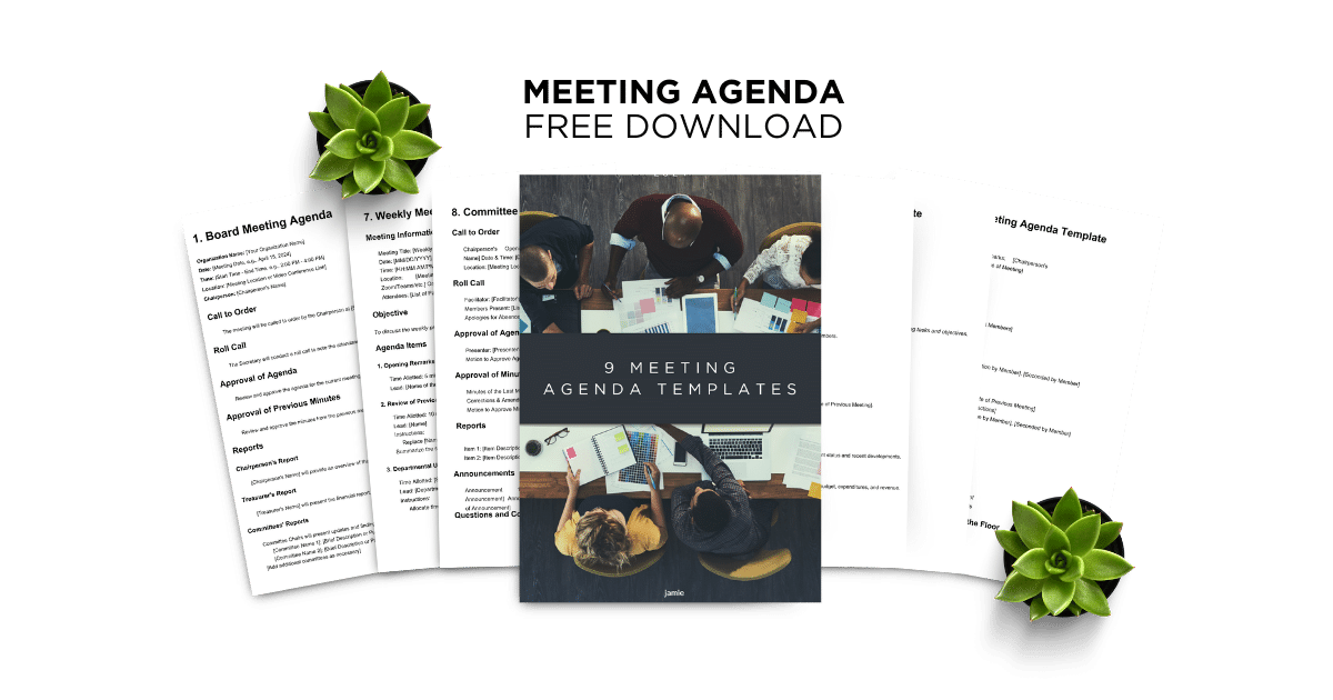 meeting agenda templates free ebook download.
