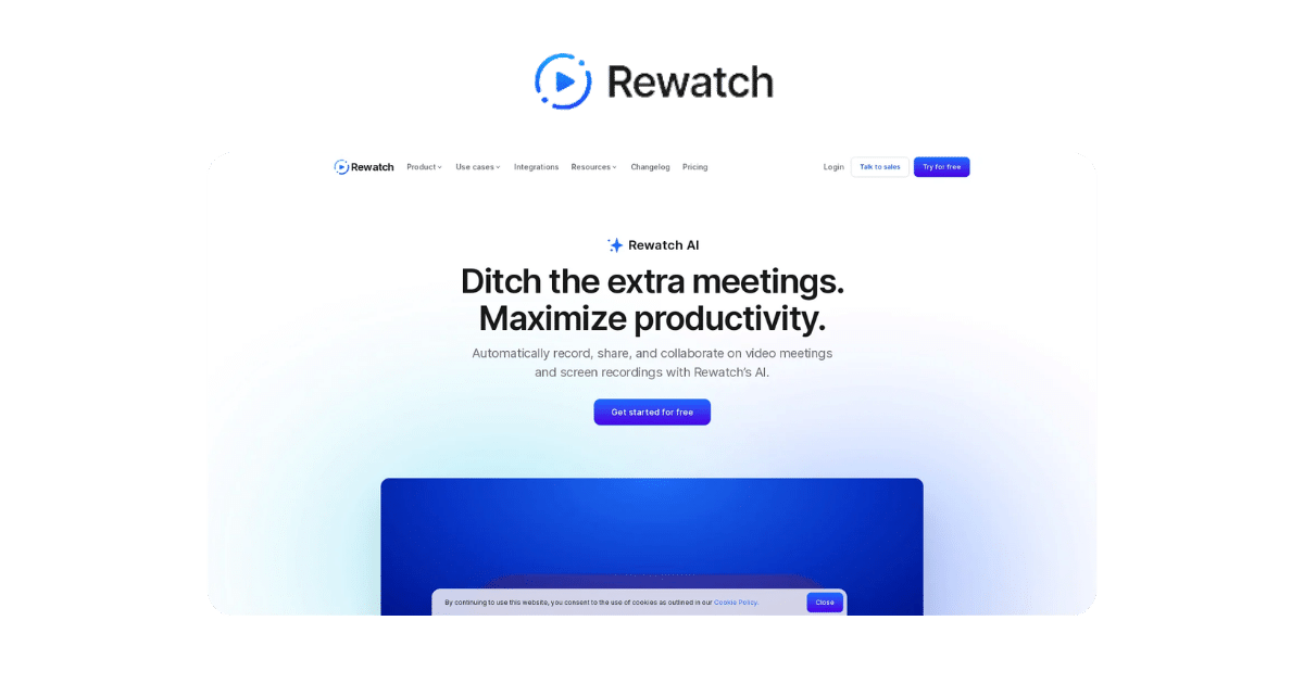 rewatch ia para transcribir pagina de inicio