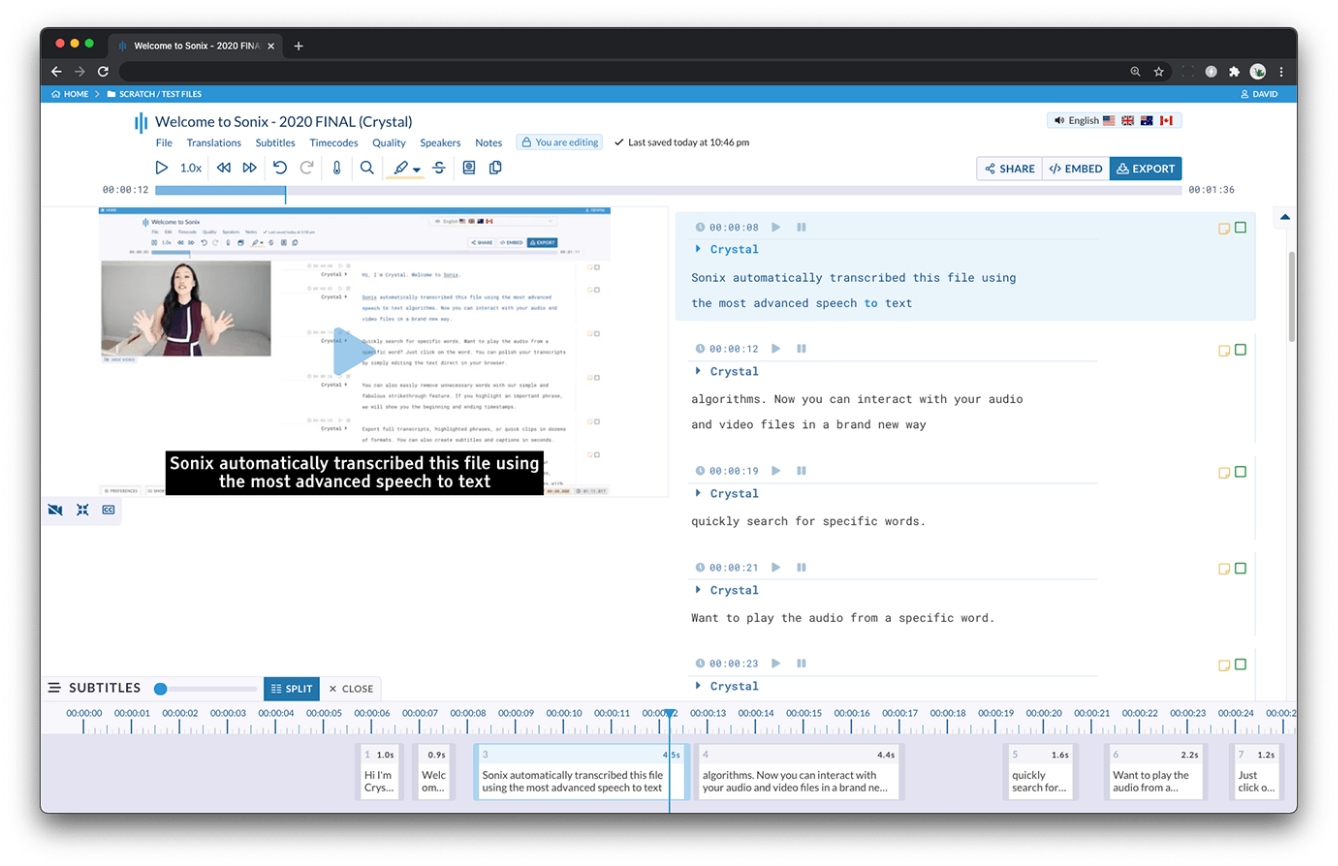 sonix transcription software for windows