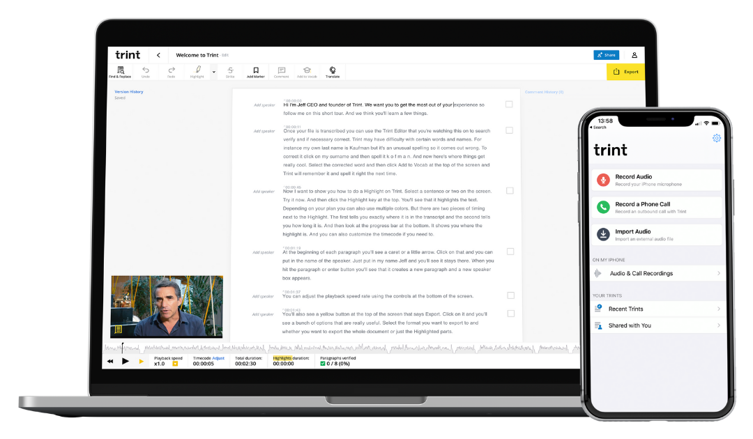 trint transcription software for windows